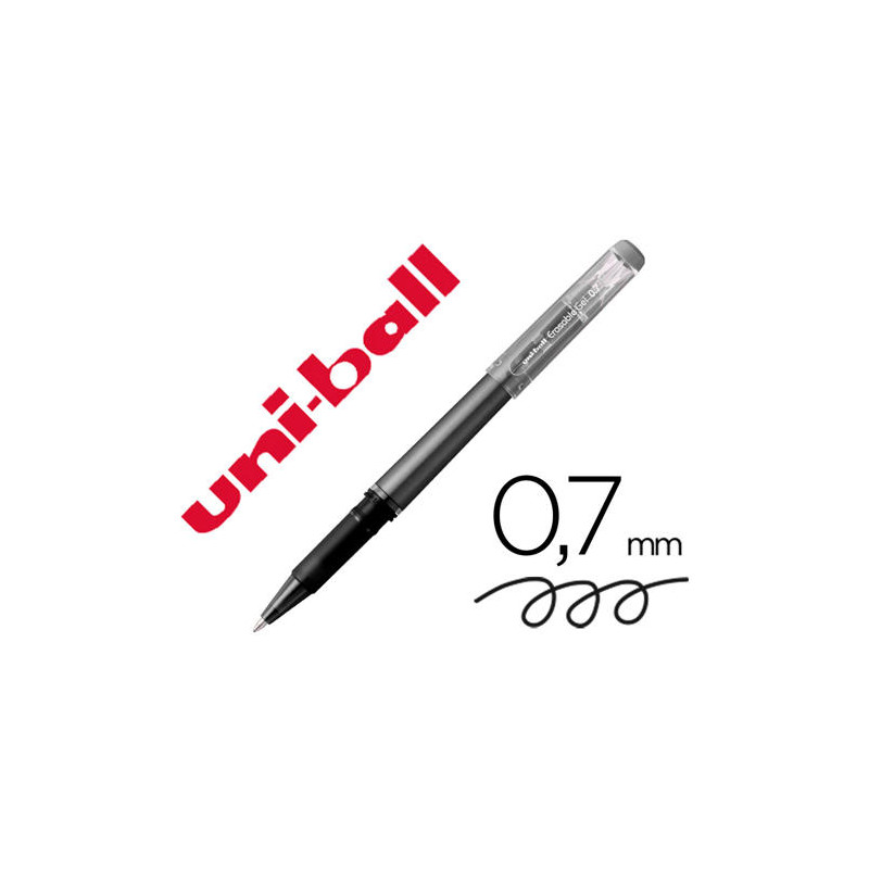 ROTULADOR UNI-BALL ROLLER UF-222 TINTA GEL BORRABLE 0,7 MM NEGRO