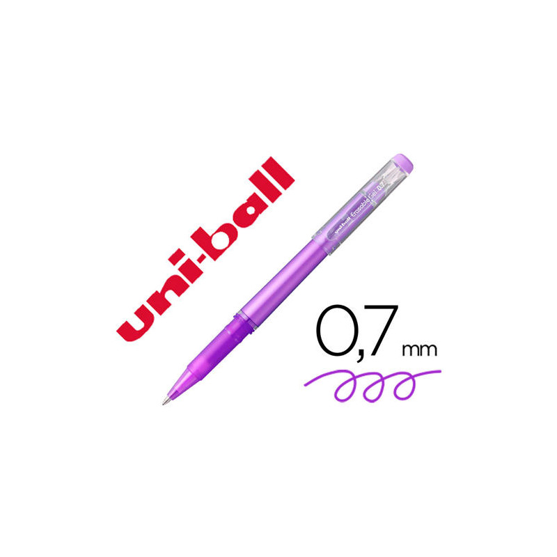 ROTULADOR UNI-BALL ROLLER UF-222 TINTA GEL BORRABLE 0,7 MM VIOLETA