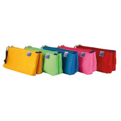 BOLSO ESCOLAR PORTATODO OXFORD KANGOO KIDS DOBLE COLORES SURTIDOS 220X50X100 MM