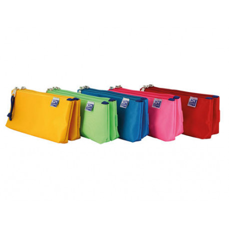 BOLSO ESCOLAR PORTATODO OXFORD KANGOO KIDS DOBLE COLORES SURTIDOS 220X50X100 MM