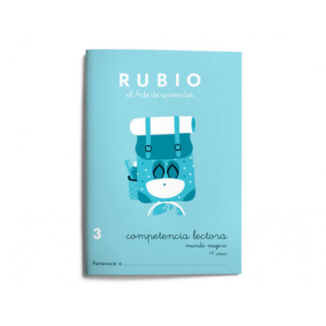 CUADERNO RUBIO COMPETENCIA LECTORA 3 MUNDO VIAJERO