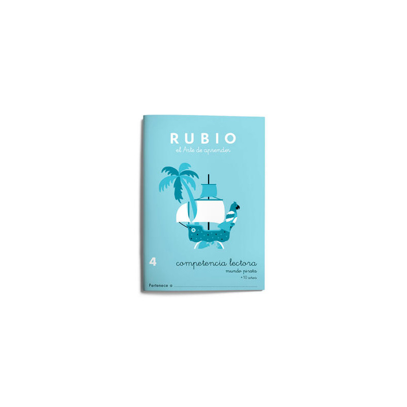 CUADERNO RUBIO COMPETENCIA LECTORA 4 MUNDO PIRATA