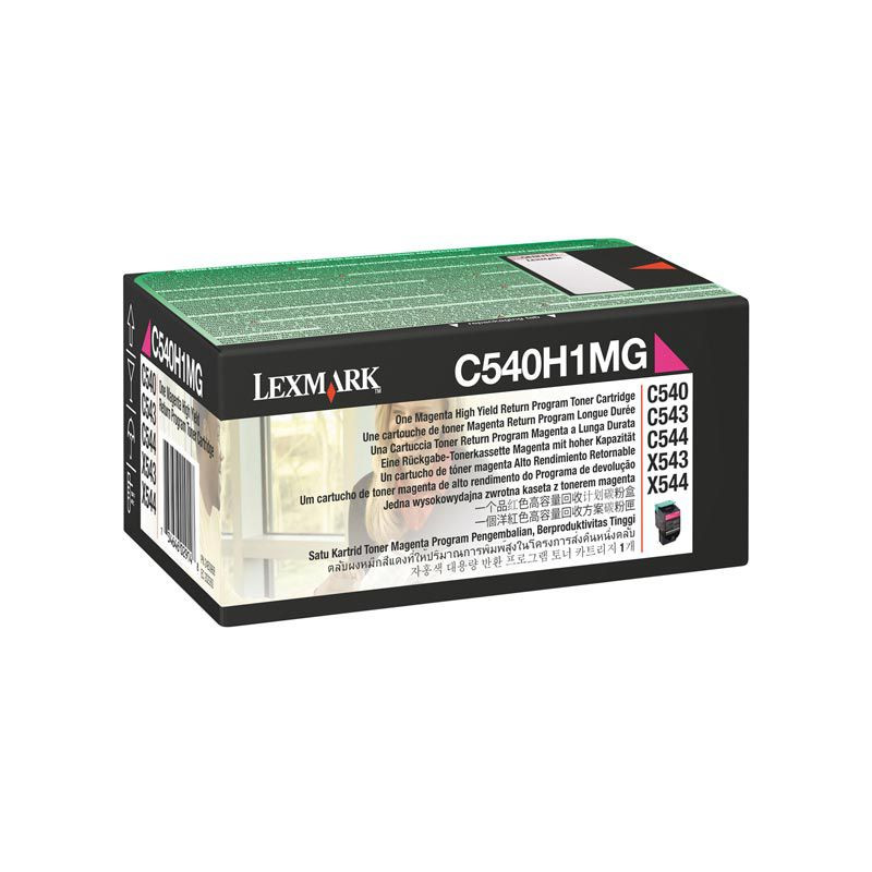 TONER LEXMARK LASER C540H1MG C540 / C543 / C544 / X543 / X544 MAGENTA 2000 PAGINAS