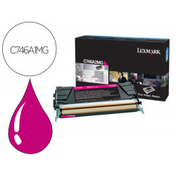 TONER LEXMARK LASER C746A1MG C746 / C748 MAGENTA 7000 PAGINAS