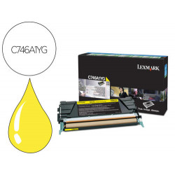 TONER LEXMARK LASER C746A1YG C746 / C748 AMARILLO 7000 PAGINAS