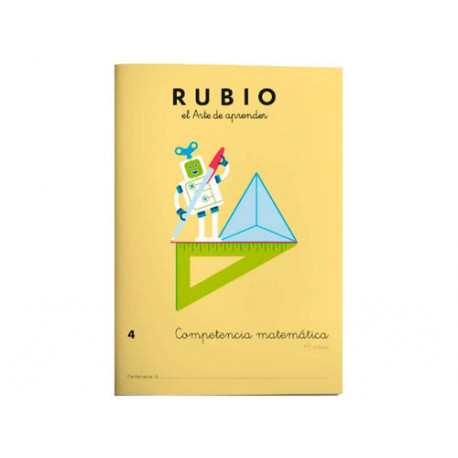 CUADERNO RUBIO COMPETENCIA MATEMATICA 4