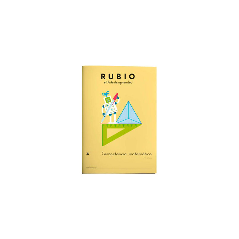 CUADERNO RUBIO COMPETENCIA MATEMATICA 4