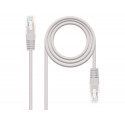 CABLE RED NANOCABLE LATIGUILLO RJ45 CATEGORIA 5E UTP AWG24 COLOR GRIS LONGITUD 0,25 M