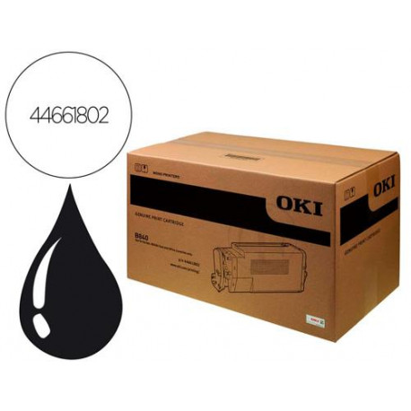 TONER OKI LASER SERIE B840 NEGRO 20000 PAGINAS