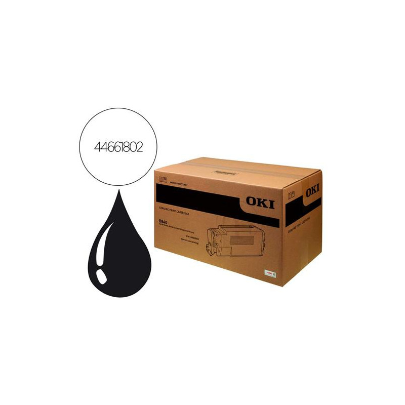 TONER OKI LASER SERIE B840 NEGRO 20000 PAGINAS