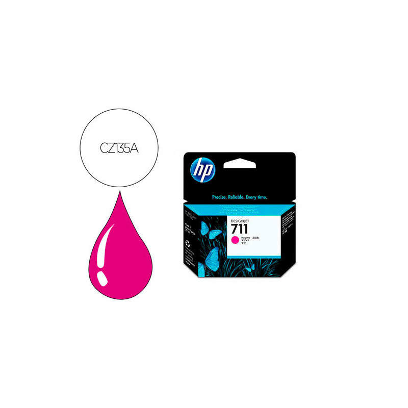 INK-JET HP DESIGNJET T120/T520 MAGENTA N 711 PACK 3/1000 PAGINAS