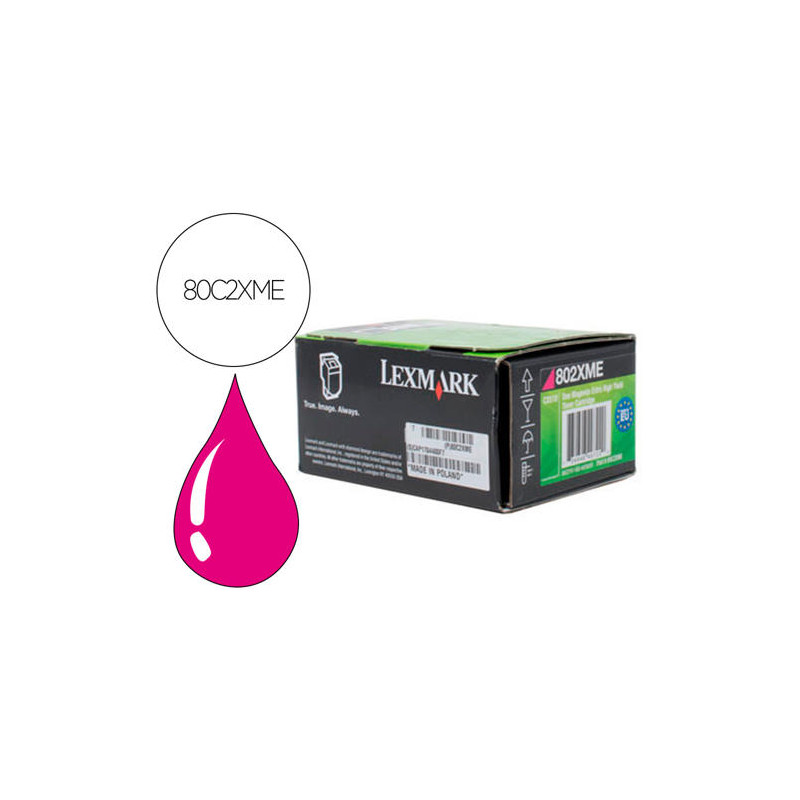 TONER LASER LEXMARK 80C2XME MAGENTA 4000 PAGINAS