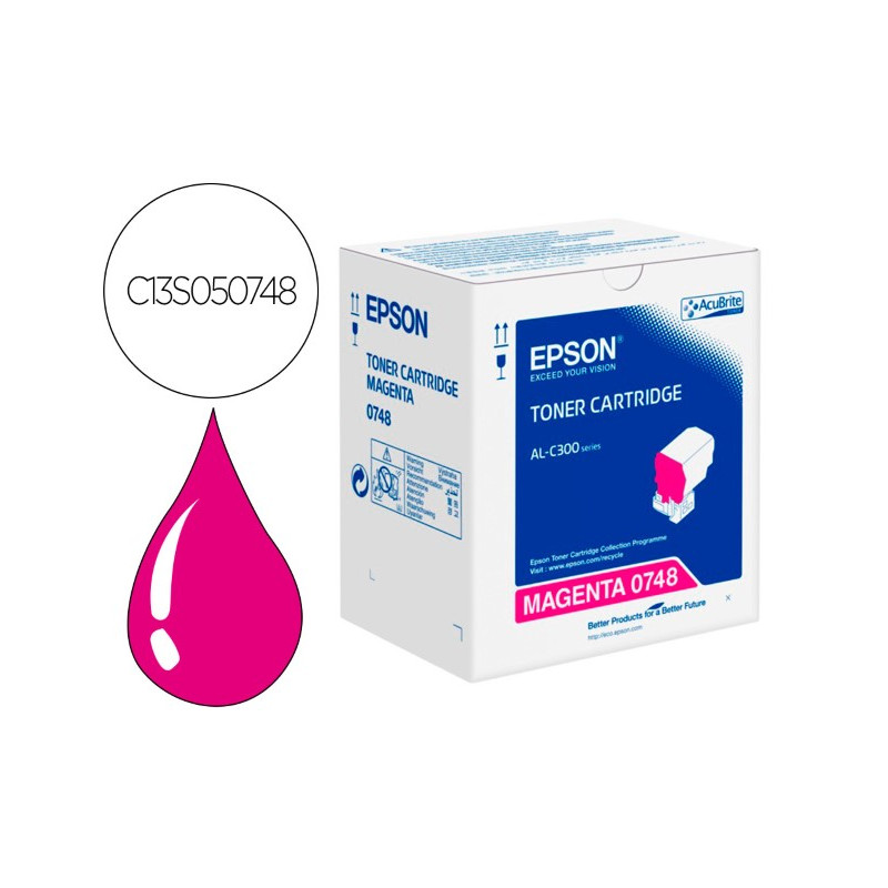 TONER EPSON C13S050748 MAGENTA 8800 PAGINAS