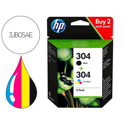 INK-JET HP 304 3JB05AE DESKJET 2620 / 2630 / 3720 / 3730 / 3750 / 3760 / ENVY 5010 / 5020 / 5030 MUL