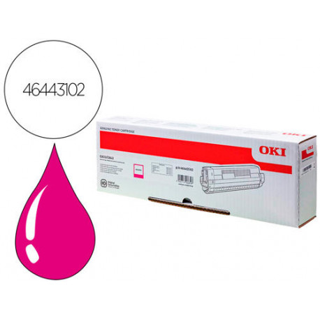 TONER OKI LASER 46443102 C833 / C843 MAGENTA 10000 PAGINAS