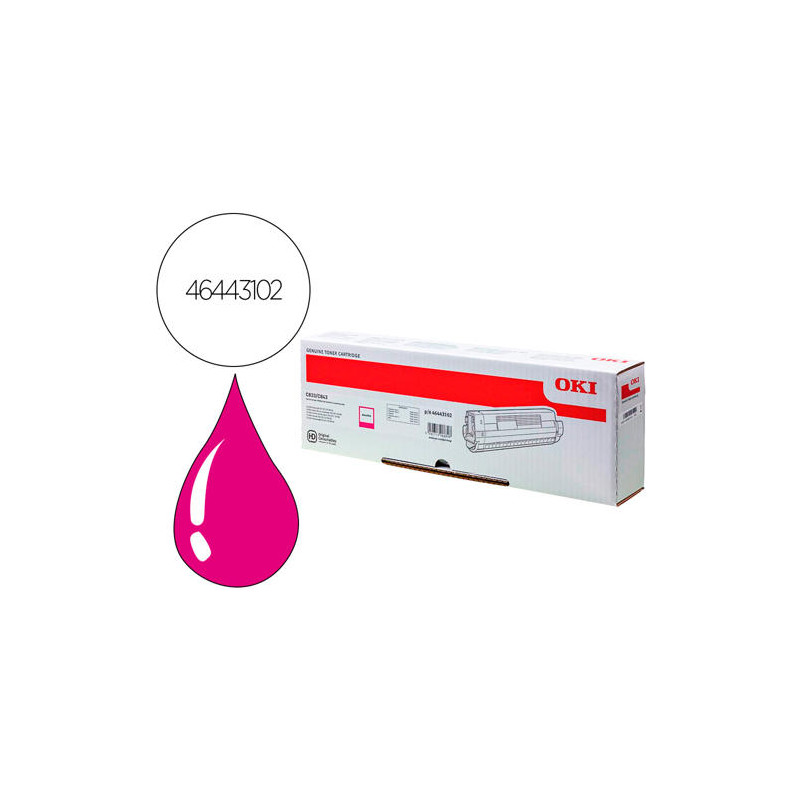 TONER OKI LASER 46443102 C833 / C843 MAGENTA 10000 PAGINAS