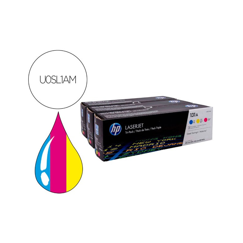 TONER HP N 131A PACK 3TONER CIAN/MAGENTA/AMARILLO