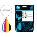 INK-JET HP 953 BK/CMY 6ZC69AE MULTIPACK NEGRO/ CIAN / MAGENTA / AMARILLO. NEGRO 900 PAG. Y COLORES 6