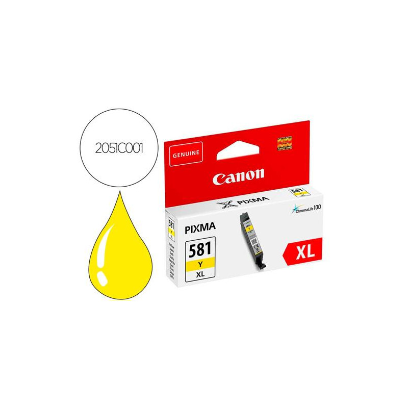 INK-JET CANON PIXMA CLI-581XL AMARILLO