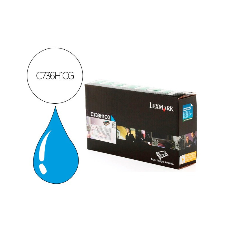 TONER LASER LEXMARK C736H1CG 10000 PAGINAS