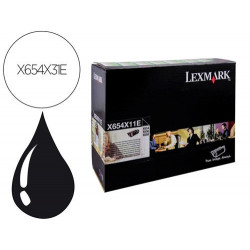 TONER LEXMARK LASER X654X31E / X654DE/ 654 / 656DE / 658DE NEGRO 36000 PAGINAS