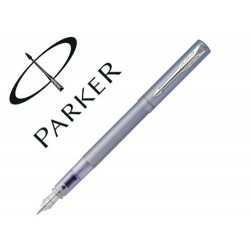 PLUMA PARKER VECTOR XL SILVER BLUE PLUMIN F