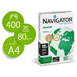 PAPEL FOTOCOPIADORA NAVIGATOR DIN A4 80 GRAMOS PAQUETE DE 400 HOJAS