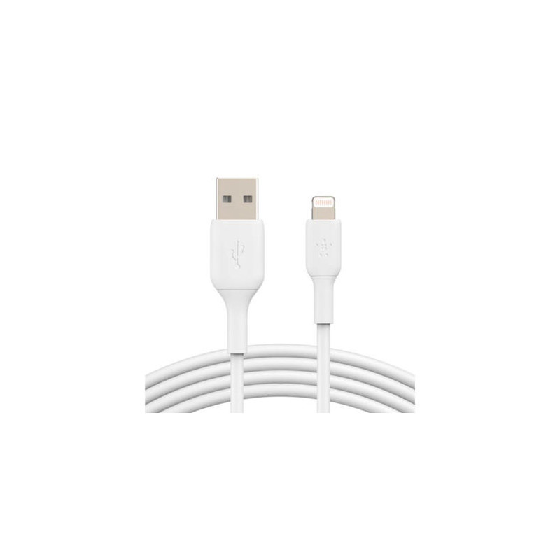 CABLE BELKIN CAA001BT1MWH LIGHTNING A USB-A BOOST CHARGE LONGITUD 1 M COLOR BLANCO