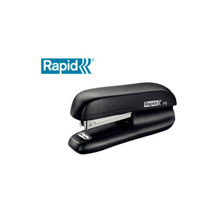 GRAPADORA RAPID F5 MINI PLASTICO CAPACIDAD DE GRAPADO 10 HOJAS USA GRAPAS N 10 COLOR NEGRO