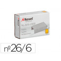 GRAPAS REXEL 26/6 MM GALVANIZADA CAJA DE 1000 UNIDADES