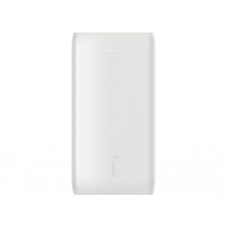 BATERIA AUXILIAR BELKIN BPB001BTWH BOOST CHARGE USB-C 18W + USB-A 12W PD 10K CABLE USB-C COLOR BLANC