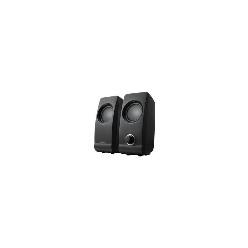 ALTAVOCES TRUST REMO 2.0 POTENCIA MAXIMA 16 W CONTROL VOLUMEN CONEXION USB 2.0 JACK 3.5 MM COLOR NEG