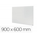 PIZARRA BLANCA NOBO INFINITY SIN MARCO ACERO LACADO MAGNETICO 900X600 MM