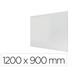 PIZARRA BLANCA NOBO INFINITY SIN MARCO ACERO LACADO MAGNETICO 1200X900 MM