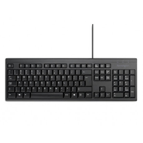 TECLADO KENSINGTON KB100 EQ CON CABLE 2400 DPI USB-A COLOR NEGRO