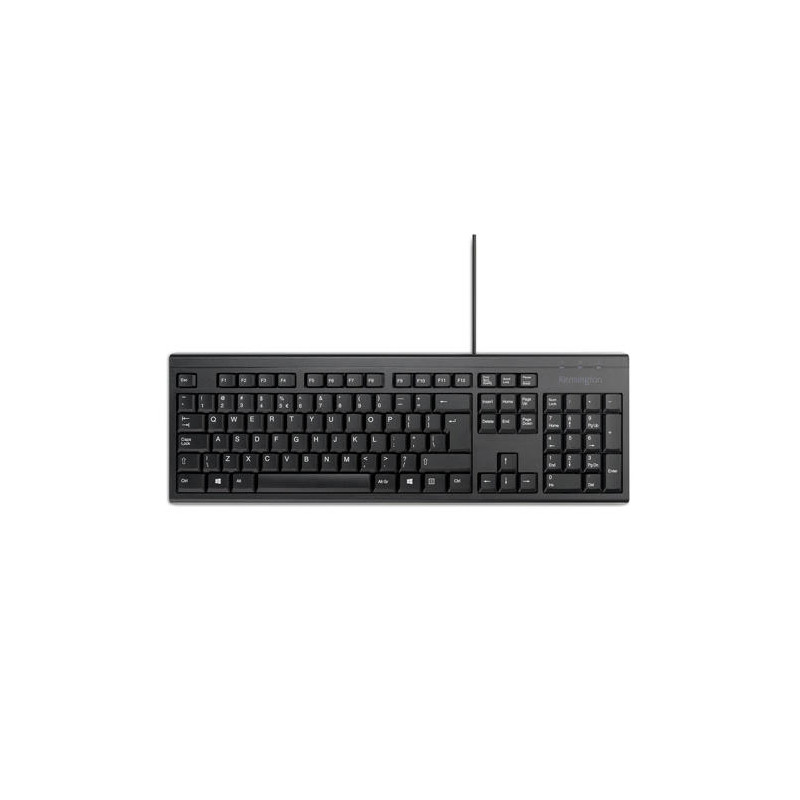 TECLADO KENSINGTON KB100 EQ CON CABLE 2400 DPI USB-A COLOR NEGRO