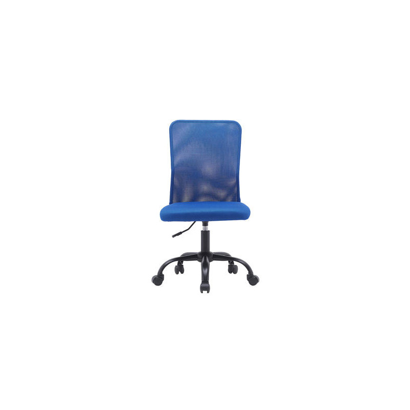 SILLA Q-CONNECT OFICINA PARMA MALLA SIN REPOSABRAZOS ALT MAX 990 ANC 480 PROF 590 COLOR AZUL