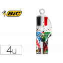 SET BIC MEGATUBO 1 CRISTAL CELEBRATION ORO + 1 SHINE PLATA + 1 FLUORESCENTE GRIP AMARILLO + 1 CORREC