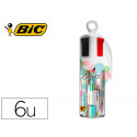 SET BIC MEGATUBO PASTEL 2 CRISTAL UP + 1 CUATRO COLORES PASTEL + 2 FLUORESCENTES GRIP PASTEL + 1 COR