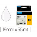 CINTA DYMO VINILO BLANCO 19MM X 5,5MT PARA ETIQUETADORA RHINO