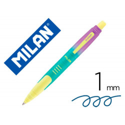 BOLIGRAFO MILAN COMPACT SUNSET RETRACTIL TINTA AZUL PUNTA 1 MM COLORES SURTIDOS