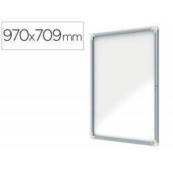 VITRINA DE ANUNCIOS NOBO PREMIUM PLUS MAGNETICA DE EXTERIOR 9 X DIN A4 1000X752X45 MM