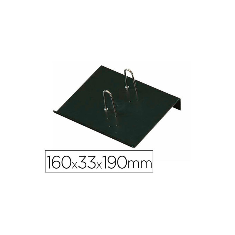 PORTACALENDARIO PLASTICO FAIBO PARA BLOC BUFETE 100% RECICLABLE COLOR NEGRO 160X33X190 MM