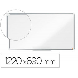 PIZARRA BLANCA NOBO PREMIUM PLUS ACERO LACADO FORMATO PANORAMICO 55" MAGNETICA 1220X690 MM