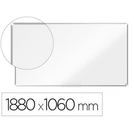 PIZARRA BLANCA NOBO PREMIUM PLUS ACERO LACADO FORMATO PANORAMICO 85" MAGNETICA 1880X1060 MM