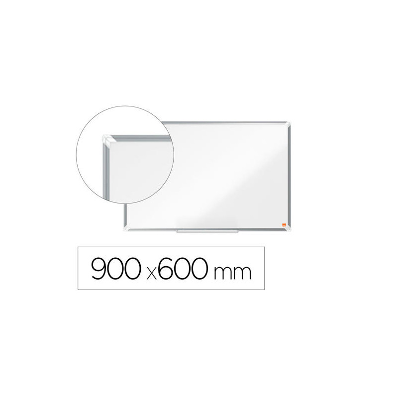 PIZARRA BLANCA NOBO PREMIUM PLUS ACERO LACADO MAGNETICA 900X600 MM