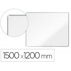 PIZARRA BLANCA NOBO PREMIUM PLUS ACERO LACADO MAGNETICA 1500X1200 MM