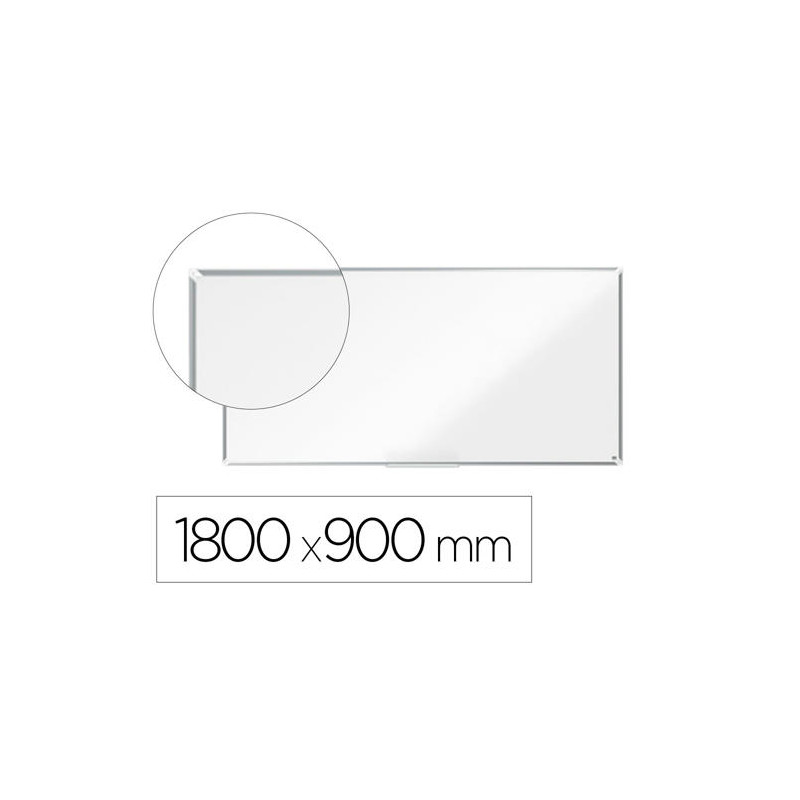 PIZARRA BLANCA NOBO PREMIUM PLUS ACERO LACADO MAGNETICA 1800X900 MM