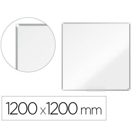 PIZARRA BLANCA NOBO PREMIUM PLUS MELAMINA 1200X1200 MM