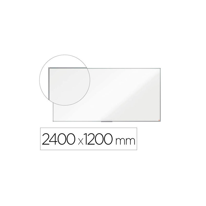 PIZARRA BLANCA NOBO PREMIUM PLUS MELAMINA 2400X1200 MM